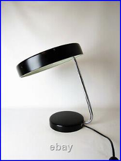 VINTAGE KAISER DESK TABLE LAMP BLACK MID CENTURY MODERN BAUHAUS 60s 70s