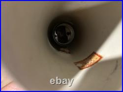 VINTAGE MID CENTURY MODERN SPACE AGE ORB ORANGE TABLE DESK LAMP By LAUREL