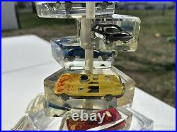 VINTAGE Matchbox Hot Wheels Like Cars Lucite Lamp Highly Collectible Rare NICE