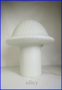 VINTAGE PEILL MUSHROOM TABLE DESK BEDSIDE TABLE LAMP MID CENTURY MODERN 60s XL