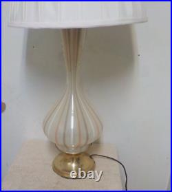 VINTAGE Tall Murano Glass Table Lamp by Dino Martens