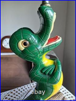 VTG 50s Alligator All-Weather Coats Figural Table Lamp Rainwear Advertising RARE