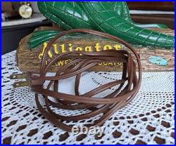 VTG 50s Alligator All-Weather Coats Figural Table Lamp Rainwear Advertising RARE