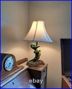 VTG 50s Alligator All-Weather Coats Figural Table Lamp Rainwear Advertising RARE