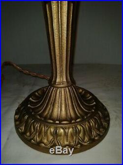 VTG Art Deco Classical Baroque Table Lamp with Original Harp All Gold 1900-1940
