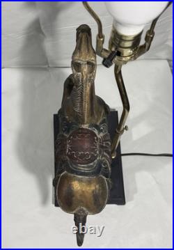 VTG Equestrian Horse Table Lamp 31 English Manor Sculptural Decor