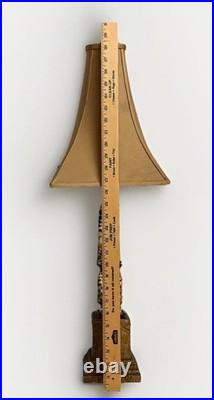 VTG Harlequin Jester Figural Table Lamp Stacked Clown Art Deco Style (Tested)