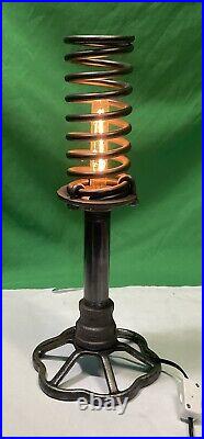 VTG Industrial Table Lamp Water Pipe & Spring -table / Desk Lamp Hand Crafted