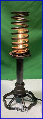 VTG Industrial Table Lamp Water Pipe & Spring -table / Desk Lamp Hand Crafted
