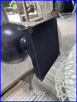 VTG MAGNIFICENT X LARGE & HEAVY Table Lamp Bronze Textured Metal PERFECT DESIGN