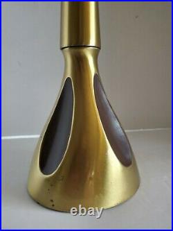 VTG Mid Century Modern Brass Tony Paul Westwood Style Tall Table Lamp 35
