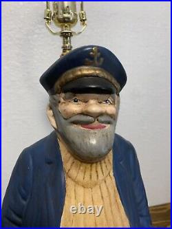 VTG Peg Leg Pete Sea Captain Nautical Lamp 36 SC 73 PLEASE READ