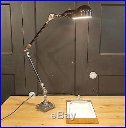 VTG Steampunk Desk Lamp Industrial Articulating Table Task Light REWIRED