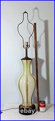 Very Large 40 Vintage Mid-Century Modern Italian Murano Glass Table Lamp