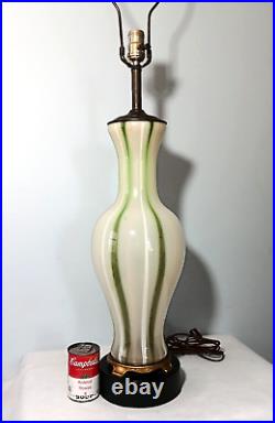 Very Large 40 Vintage Mid-Century Modern Italian Murano Glass Table Lamp