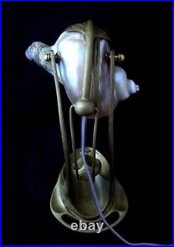 Viennese Art Nouveau Moritz Hacker Gustav Gurschner Shell Table Lamp 1900