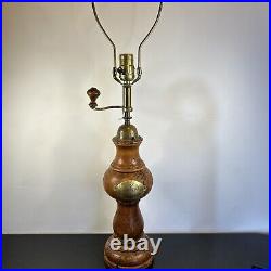 Vintage 1784 Stefano Ugolini Firenze Wooden Coffee Grinder Table Lamp Authentic