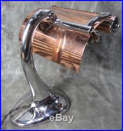 Vintage 1930s MERCOLITE Machine Age Deco Mercury Lamp RESTORED AND CONVERTED