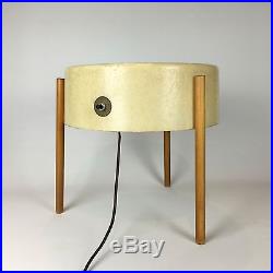 Vintage 1950 Bill Lam Molded Fiberglass Lamp Table Model LL-130