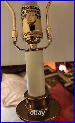 Vintage 1950's Brass Stiffel Table Lamp 29 1/2 Tall, 8 Lbs Very Good Condition