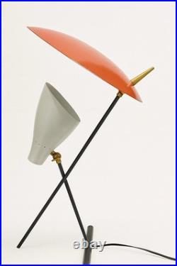 Vintage 1950s Italian Stilnovo Style Mid Century Modern Desk Table Lamp