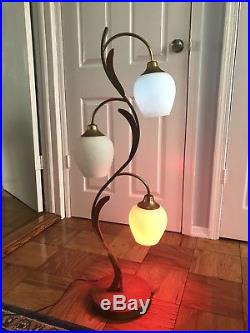 Vintage 1950s Mid Century Modern Danish Table/Floor Lamp 40 Tall MCM Eames