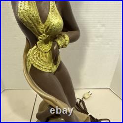 Vintage 1950s Mid Century Reglor Of California Chalkware Original Table Lamps