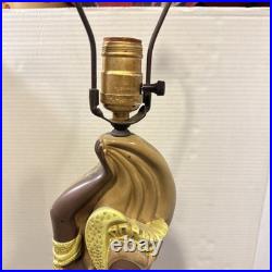 Vintage 1950s Mid Century Reglor Of California Chalkware Original Table Lamps