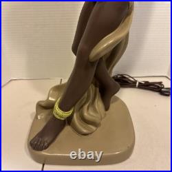 Vintage 1950s Mid Century Reglor Of California Chalkware Original Table Lamps