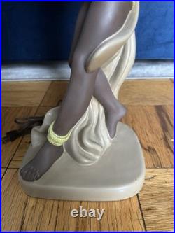 Vintage 1950s Mid Century Reglor Of California Chalkware Original Table Lamps