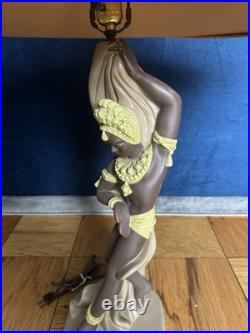 Vintage 1950s Mid Century Reglor Of California Chalkware Original Table Lamps