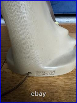 Vintage 1950s Mid Century Reglor Of California Chalkware Original Table Lamps