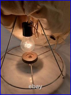 Vintage 1950s Victorian Style Porcelain Lady Bust Dual Light Table Lamp 19 Tall