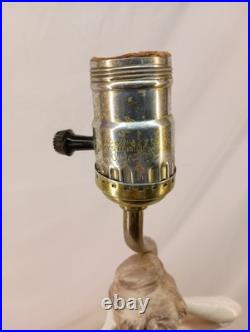 Vintage 1950s Victorian Style Porcelain Lady Bust Dual Light Table Lamp 19 Tall