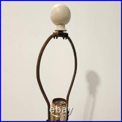 Vintage 1960's Mid-Century Modern Atomic Teardrop Splatter Textured Table Lamp
