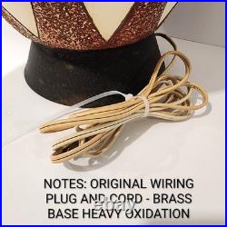 Vintage 1960's Mid-Century Modern Atomic Teardrop Splatter Textured Table Lamp