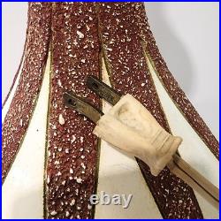 Vintage 1960's Mid-Century Modern Atomic Teardrop Splatter Textured Table Lamp