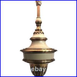 Vintage 1960s 32 Stiffel Hollywood Regency Style Heavy Brass 3-Way Table Lamp