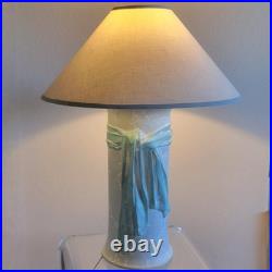 Vintage 1980s Postmodern Plaster Table Lamp Authentic Sunset Lamp Co. 80s