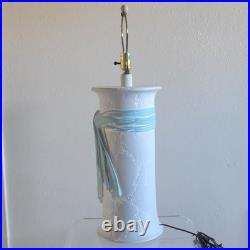Vintage 1980s Postmodern Plaster Table Lamp Authentic Sunset Lamp Co. 80s