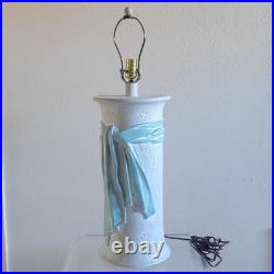 Vintage 1980s Postmodern Plaster Table Lamp Authentic Sunset Lamp Co. 80s