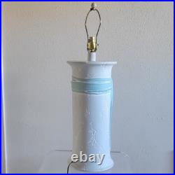 Vintage 1980s Postmodern Plaster Table Lamp Authentic Sunset Lamp Co. 80s