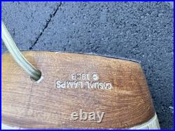 Vintage 1983 Casual Lamps of California Pottery Incised Table Lamp 34 Tall