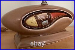 Vintage 50s 60s Amoeba Biomorphic Ceramic Lamp Mid Century Modern MCM Lighting