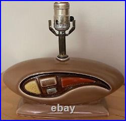 Vintage 50s 60s Amoeba Biomorphic Ceramic Lamp Mid Century Modern MCM Lighting