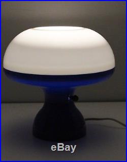 Vintage 70's Atomic Pop Art MCM Leviton Plastic Mushroom Table Lamp Bundle Of 3