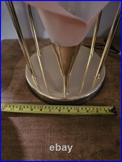 Vintage 80s Hollywood Regency MCM Pink 6 Calla Lily Brass Table Lamp 34 3 Way Vintage 80s Hollywood Regency MCM Pink 6 Calla Lily Brass Table Lamp 34 3 Way