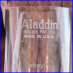Vintage Aladdin 1935 Amber Beta Crystal Table Lamp With 501 Glass Shade