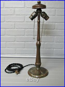 Vintage Antique HANDEL Table Lamp Base A & C Art Nouveau Rewired All Original