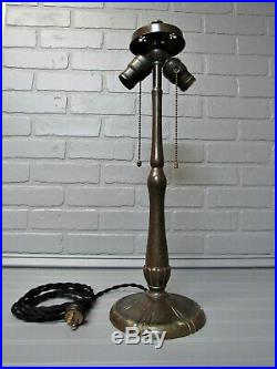 Vintage Antique HANDEL Table Lamp Base A & C Art Nouveau Rewired All Original